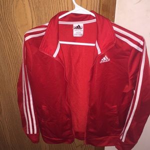 red adidas jacket